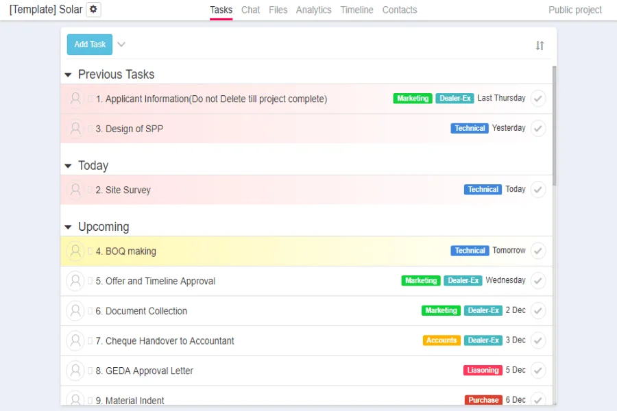 Application snapshot